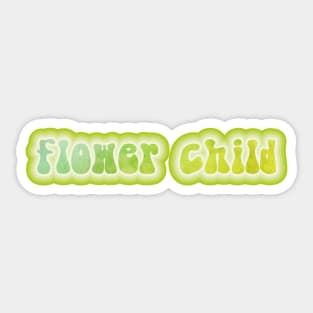 FLOWER CHILD. Retro 60s 70s aesthetic slang Sticker